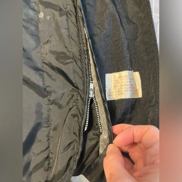 Vintage 70’s 80’s John Weitz Black Lined zip out Rain Trench Coat Sz 8 - Picture 7 of 10